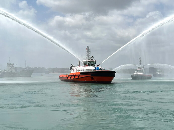 Fire-fighting Tugboat