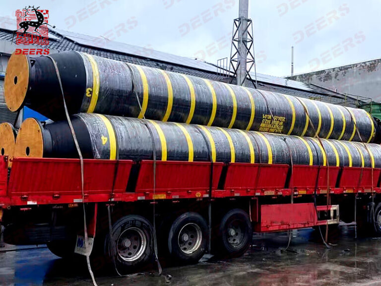 Large Size Floating Hoses and Pipe Floaters Ready for Shipment to United States